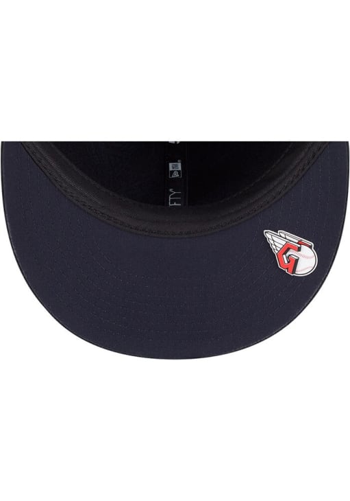 Cleveland Guardians Mens 2025 Clubhouse Modern Crown 59FIFTY BLACK