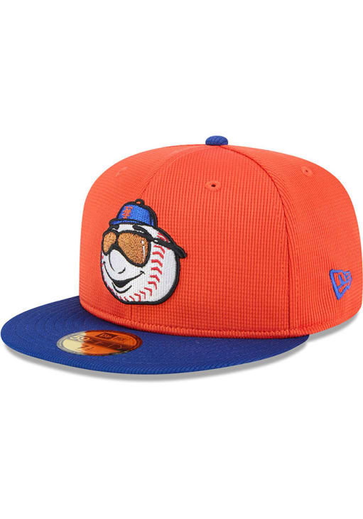 METEO 帽子 New York Mets Mens 2025 Spring Training 59FIFTY ORANGE New Era