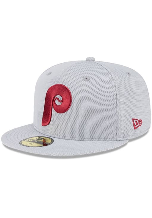 Philadelphia Phillies Mens 2025 Clubhouse 59FIFTY GREY New Era