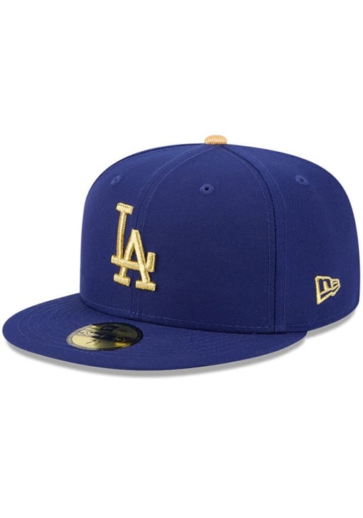 Los Angeles Dodgers Mens 2025 Gold Collection 59FIFTY ROYAL New
