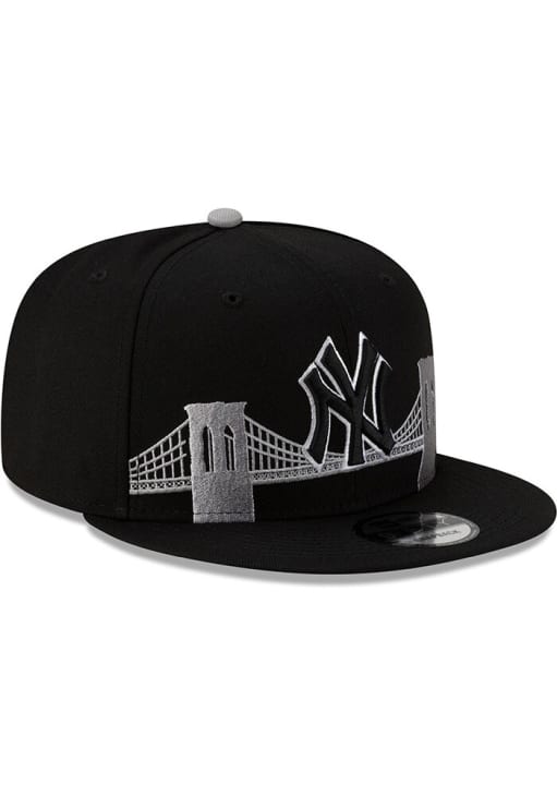 New York Yankees New Era BLACK Bridge 9FIFTY Snapback Hat - 59038687