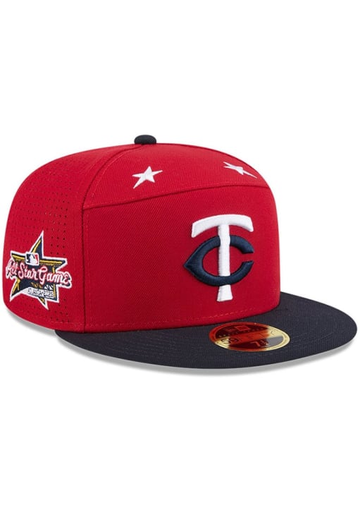 Minnesota Twins Mens 2025 All Star Game Split Panel 59FIFTY Red