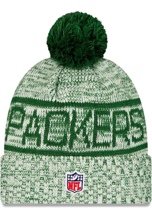 Bonnet New Era Green Bay Packers Sideline Sport Knit - Jaune, Taille Unique