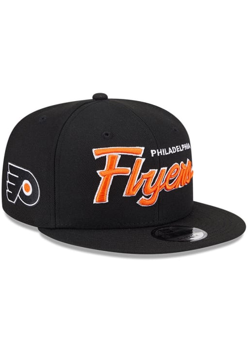 Philadelphia Flyers New Era BLACK Evergreen Script 9FIFTY Snapback