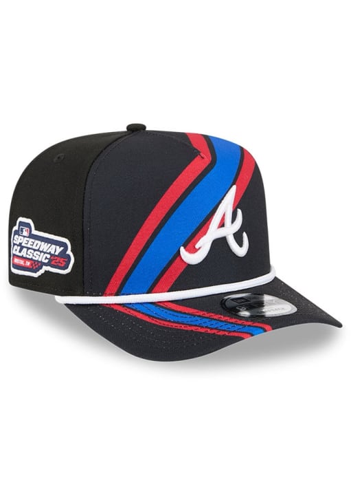 New Era Atlanta Braves BLACK 2025 Speedway Classic Rope A Frame