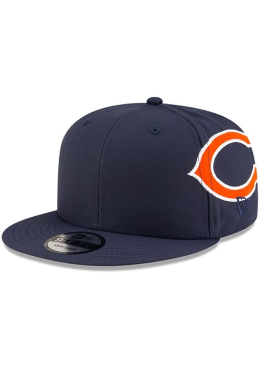 Chicago Bears New Era NAVY Helmet 9FIFTY Snapback Hat - 59042658
