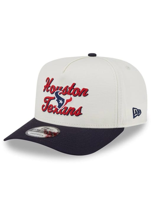 New Era Houston Texans White A frame Chainstitch 9FIFTY Adjustable