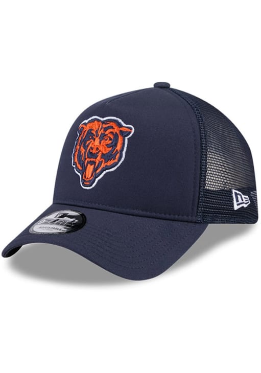 New Era Chicago Bears NAVY A-Frame Trucker 9FORTY Adjustable Hat