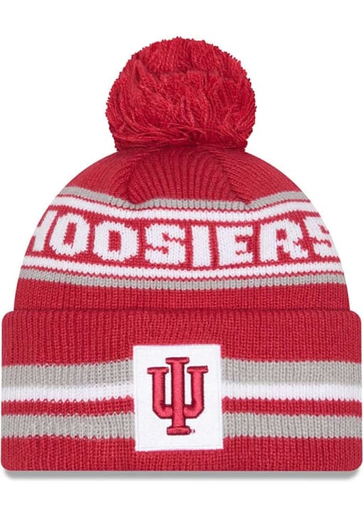 Indiana Roots Hat Indiana Hoosiers Classic Cuff Pom CARDINAL New Era Youth Knit Hat ...