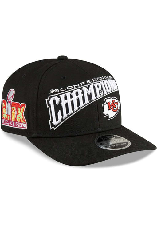 New Era Kansas City Chiefs BLACK 2024-25 Conference Champs Locker