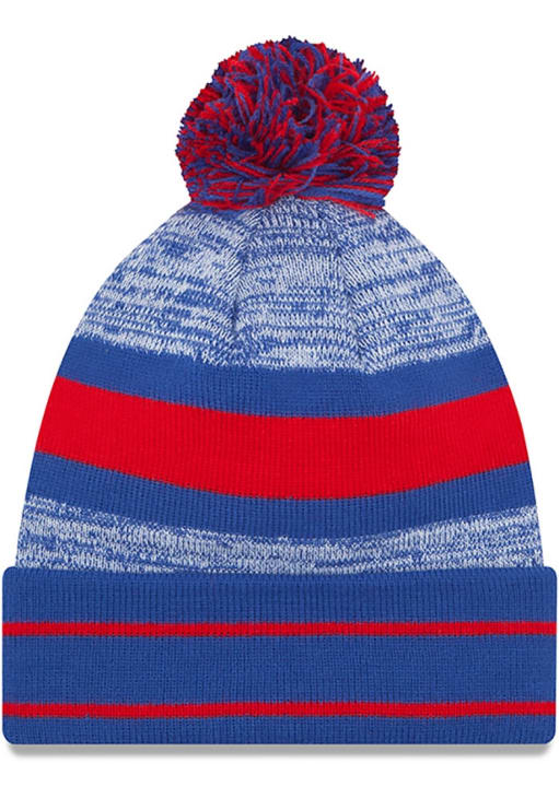 New York Giants New Era ROYAL Cuff Pom Knit Hat - 5905461