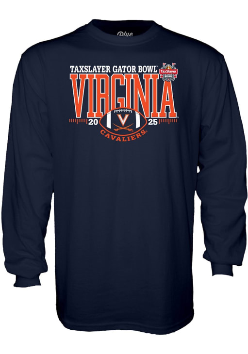 Blue 84 Virginia Cavaliers 2025 Gator Bowl Long Sleeve T Shirt
