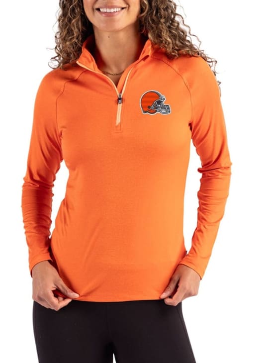 Cleveland Browns Cutter and Buck Womens ORANGE Coastline Long