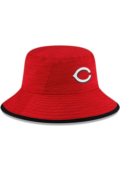 New Era Cincinnati Reds Red Digitech Drawstring Bucket Hat - 625580909