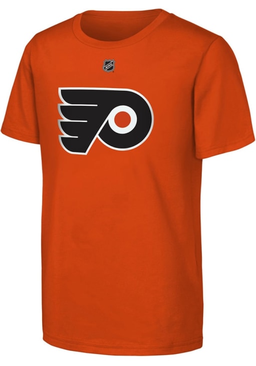 Trevor Zegras Philadelphia Flyers Youth ORANGE Flat NN Short