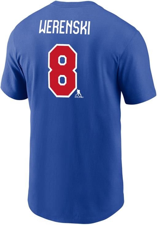 K1X player logo Tシャツ Zach Werenski International Hockey USA ROYAL Olympic Short Sleeve