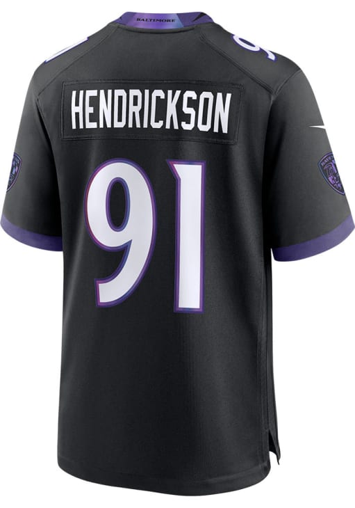 Trey Hendrickson Baltimore Ravens BLACK Alternate Jersey - 6435631
