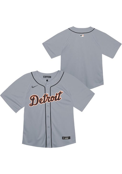Detroit Tigers Nike Toddler STEEL Road Blank Baseball Jersey