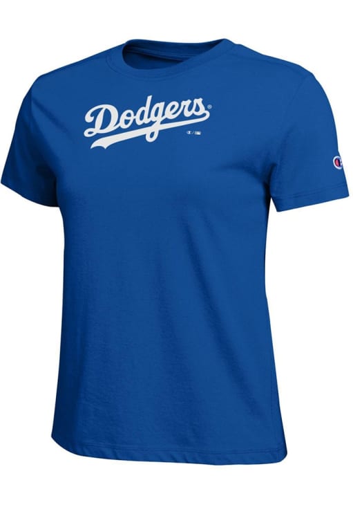 【MLB TEE】ロサンゼルス•ドジャース　　　　　　　Tシャツ　ブルー Champion Los Angeles Dodgers Womens ROYAL Core T-Shirt - 6444137