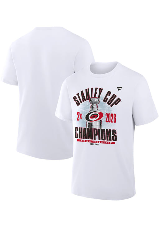 Carolina Hurricanes White 2026 Stanley Cup Champions Short Sleeve