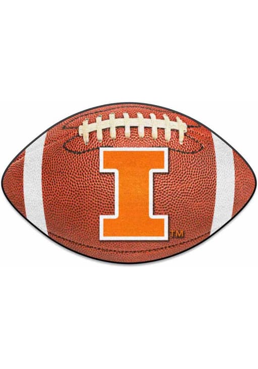 Illini Rug Illinois Fighting Illini Football Logo Interior Rug BROWN - 6490226