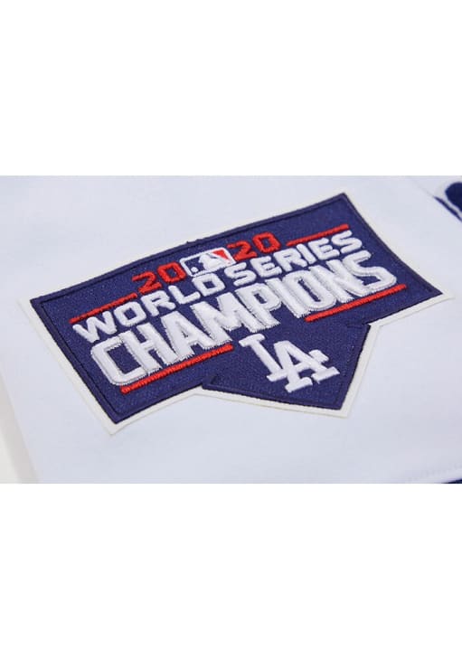 Pro Standard Los Angeles Dodgers White Chenille Striped Short