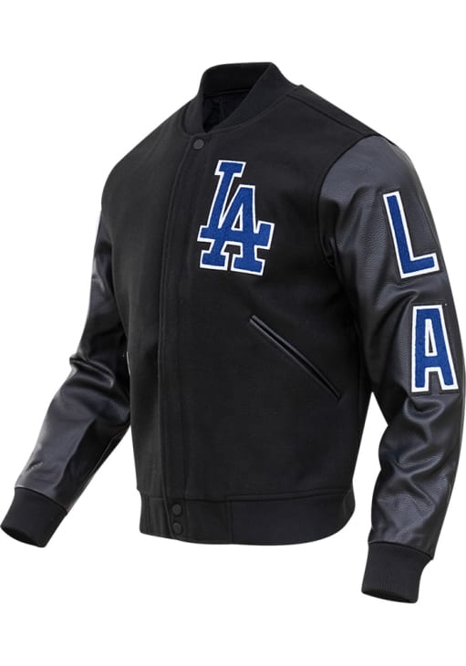 Pro Standard Los Angeles Dodgers Mens BLACK Wool Varsity
