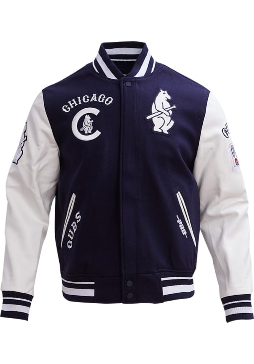 PRO STANDARD CHICAGO CUBS スタジャン S Pro Standard Chicago Cubs Mens NAVY Retro Wool Varsity Heavyweight