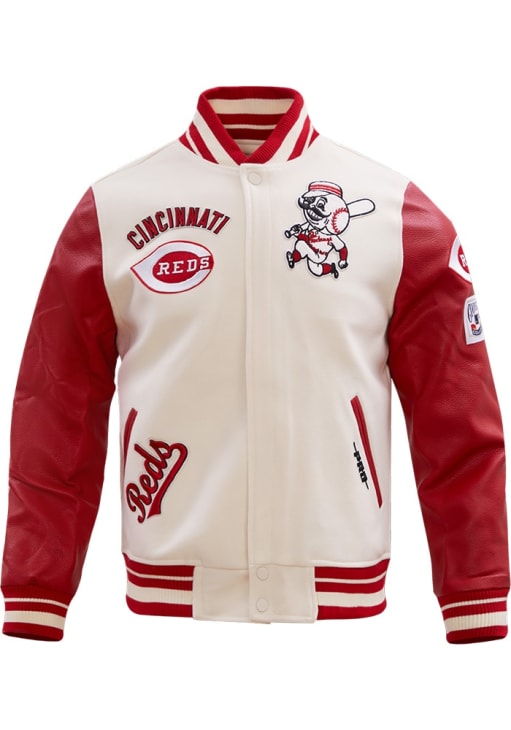 Mitchell&Ness Cincinnati Reds Wool スタジャン Pro Standard Cincinnati Reds Mens White Retro Wool Varsity