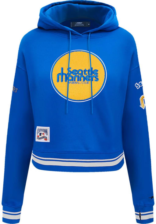 Pro Standard Seattle Mariners Womens ROYAL Retro Classic Cropped