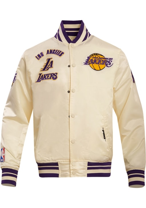 Pro Standard Los Angeles Lakers Mens WHITE/PURPLE Retro Satin