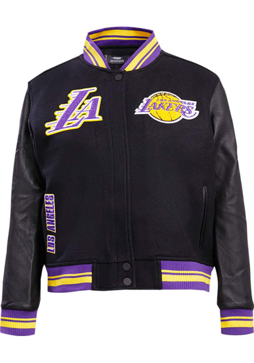 Los Angeles Lakers Pro Standard Womens BLACK/PURPLE Retro Wool