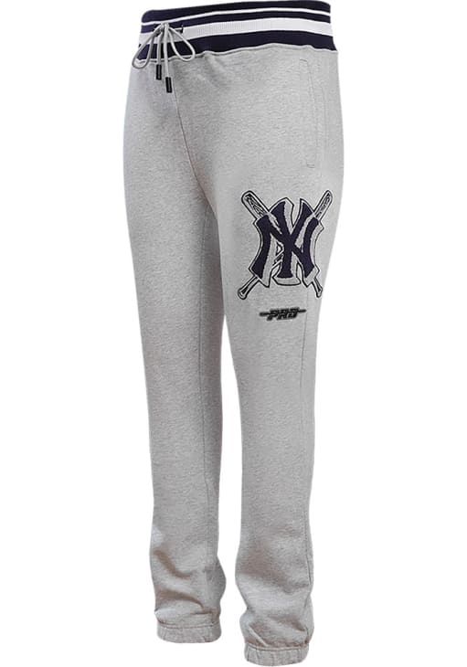 New York Yankees Mens Pro Standard GREY/NAVY Mash Up Sweatpants