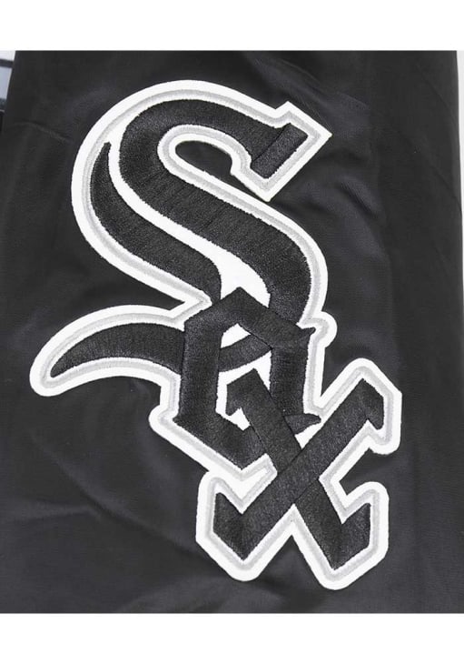 Pro Standard Chicago White Sox Mens BLACK/GREY Script Tail Satin
