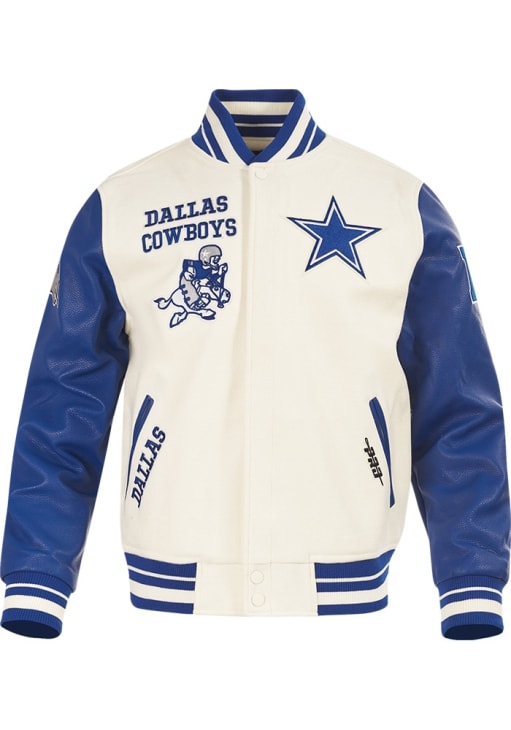 Pro Standard Dallas Cowboys Mens CREAM/ROYAL Retro Classic Rib