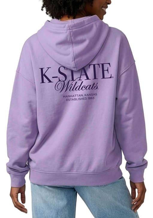 Womens PURPLE K-State Wildcats Newport Hoodie - 651494343