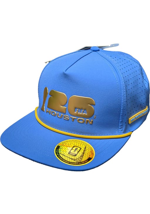 FIFA World Cup 2026 現地購入　キャップ　帽子 FIFA Houston BLUE 2026 World Cup Water Resistant Host City Rope