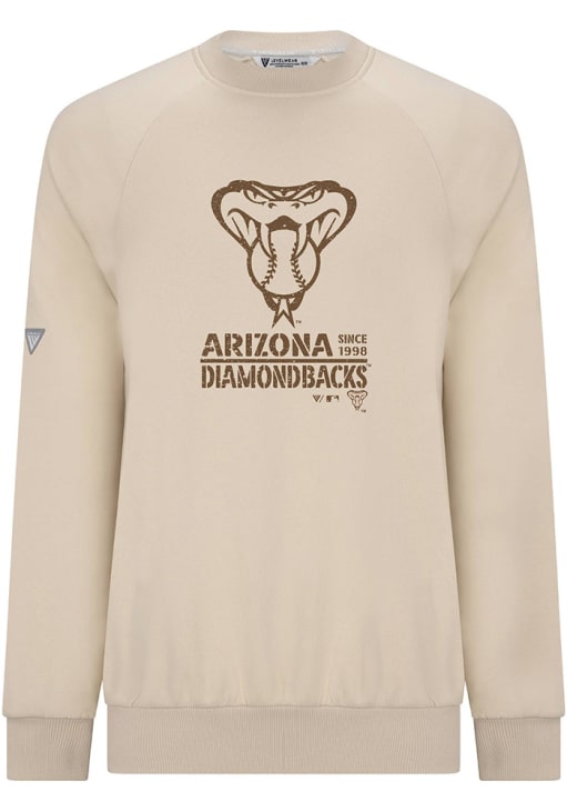トップス andequal back open ribbon sweat OATMEAL Levelwear Arizona Diamondbacks Mens OATMEAL Connect Sortie AR Crew