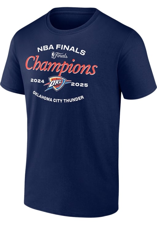 Oklahoma City Thunder NAVY 2025 FINALS CHAMPIONS PLAYOFF JUMP SHOT