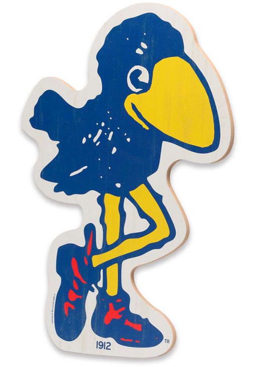 KU☺︎ Kansas Jayhawks BLUE 1912 Jayhawks Sign - 6730485
