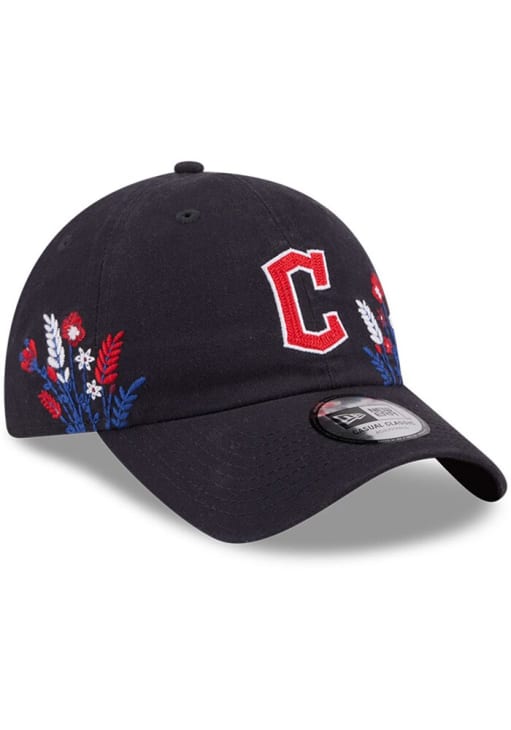Cleveland Guardians New Era Womens NAVY Wildflower Casual Classic