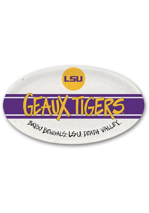LSU Tigers 6.7" x 12.25" Team Slogan Serving Tray