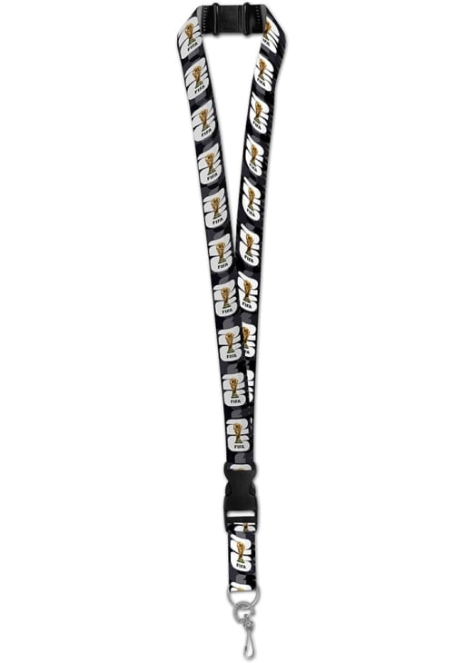 FIFA FAIR PLAYネックストラップ Logo Brands FIFA BLACK 2026 World Cup 2.5cm Double-Sided Lanyard