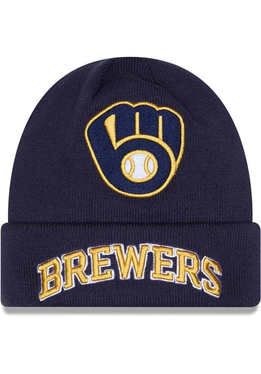 Milwaukee Brewers New Era NAVY 2026 Clubhouse Cuff Knit Hat - 6966388