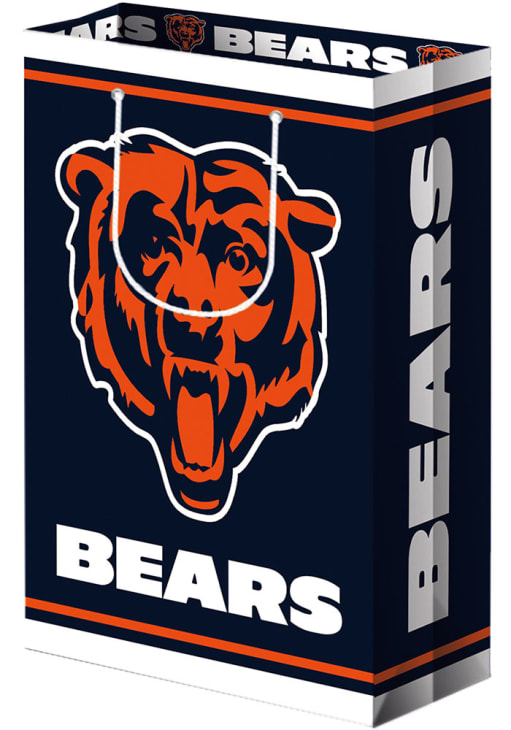 Chicago Bears 9x13 Matte NAVY Gift Bag - 7130849