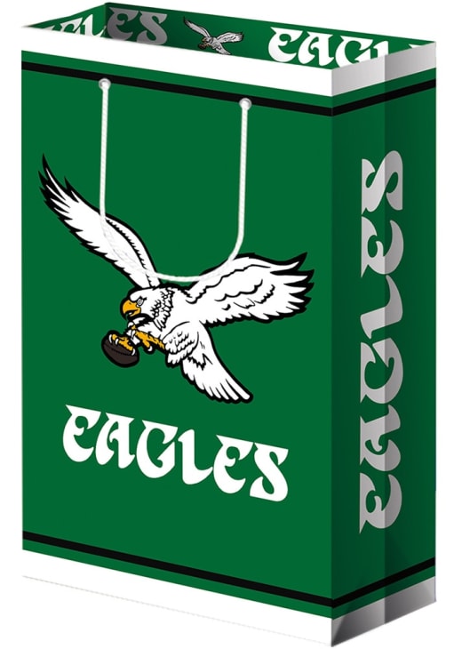 Philadelphia Eagles 9x13 Matte MIDNIGHTGREEN Gift Bag - 713085454