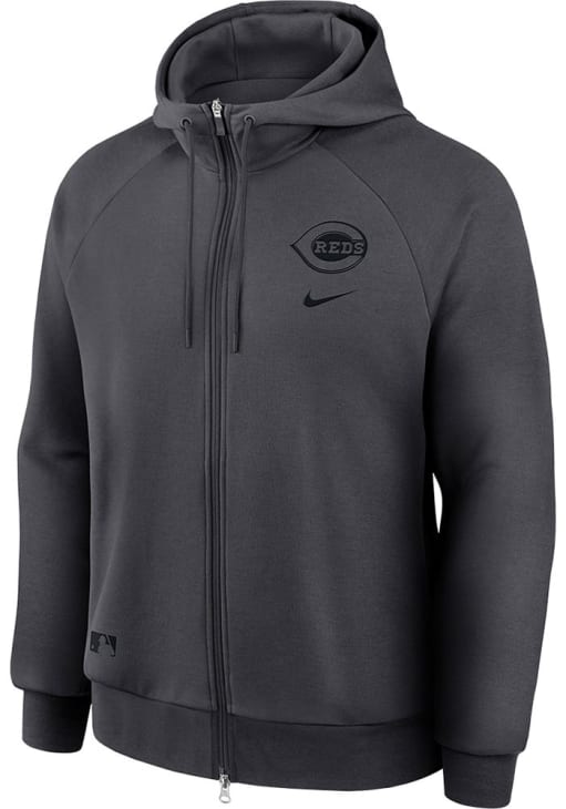 Nike Cincinnati Reds Mens ANTHRACITE Authentic Collection Left