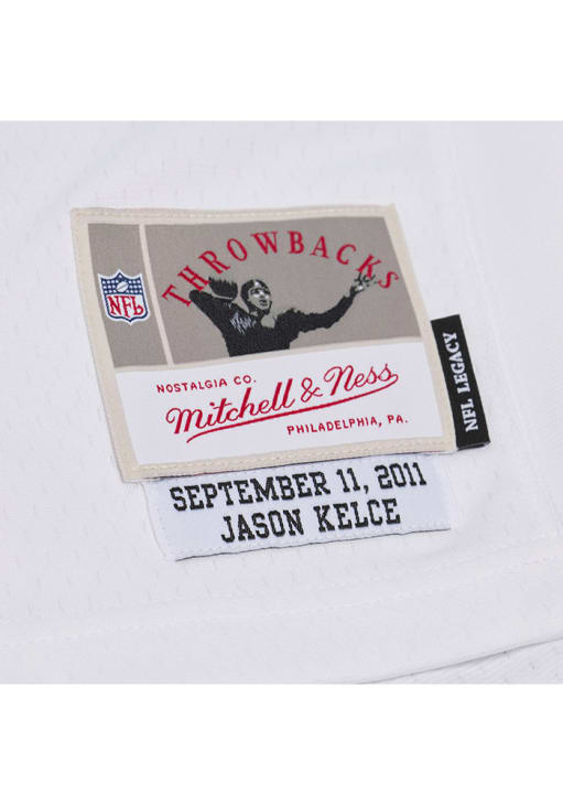 Philadelphia Eagles Jason Kelce Mitchell and Ness White 2011 Road