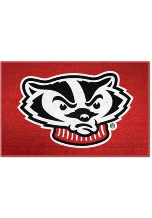 Wisconsin Badgers Bucky Head Alternate Logo Interior Rug Red - 72408373