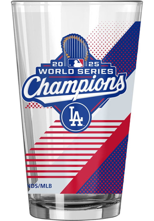 Los Angeles Dodgers CLEAR 2025 World Series Champions 16oz Roster
